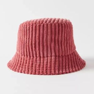 NWT Wide Wale Corduroy Bucket Hat - Rose